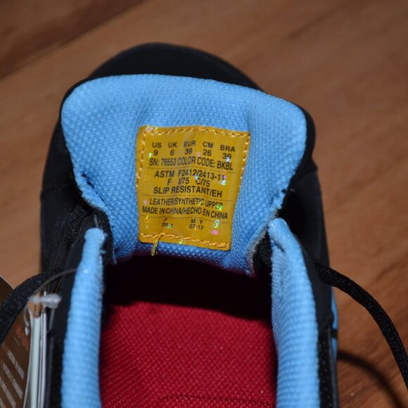 Skechers Work NWT Synergy Sandlot Alloy Toe Black/Teal Lace up Work shoes, 9 - Picture 14 of 15